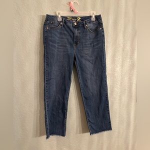 Seven 7 Jeans Tower Straight Crop Jeans Size 14